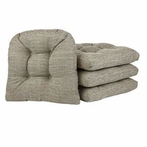 Klear Vu Gripper Overstuffed Universal Non-Slip Dining Chair Cushions